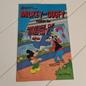 1985 Disney World Epcot Comic Book-Mickey & Goofy Explore the Universe of Energy